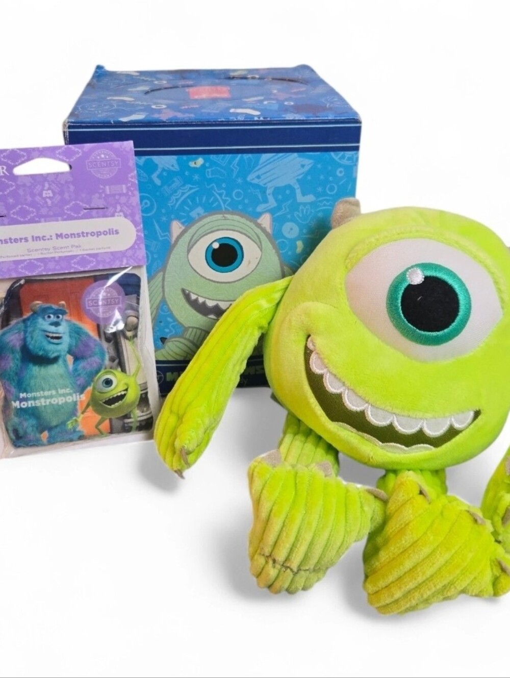 Scentsy Buddy Disney's MIKE WAZOWSKI w/scent pak sachet - NIB